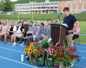 Mike Urban, Thelma's husband Mike states his family's appreciation to all in attendance.