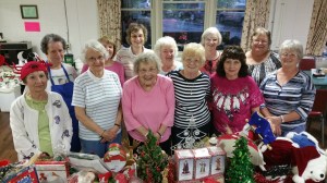 Pictured from front left are Pat Raeder, Lois Comisac, Olivia 