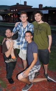 Sailor and Friends, Train Station, Tamaqua, 5-29-2015 (1)