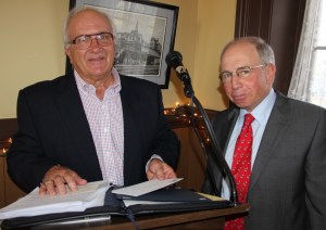 Pictured are TBRF Vice President Walter E. Kruczek, left, and President Robert A. Miller III.