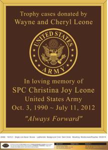 Trophy Display Case in Memory of SPC Christina Joy Leone, West Penn Fire Company, West Penn (3)