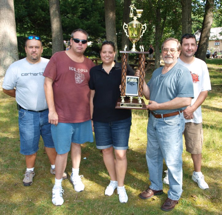 2009-2010 pool team winner representatives from left are First Place Overall team winner Willis Garber representing the Tamaqua 