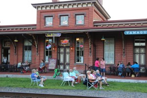 BC Combo performs, Chamber Summer Concert Series, Train Station, Tamaqua, 7-23-2015 (2)