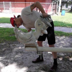 Work Started at North and Middle Ward Playground, Tamaqua, 8-1-2015 (4)