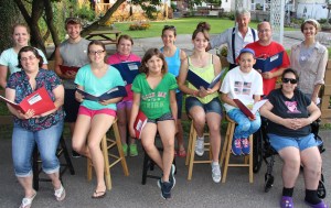 Actors Practicing for Dear Tamaqua, Tamaqua, 7-22-2015 (28)