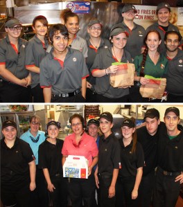 Donating Burgers, Tamaqua Burger Hill, Hometown McDonalds, 8-6-2015, COMBINED