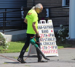 Jack Kulp, Working, Volunteering, Tamaqua Community Arts Center, Tamaqua, 7-25-2015 (2) - Copy