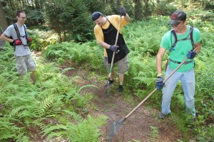 Making New Bicycle Trails, Owl Creek Reservoir, Tamaqua, 7-26-2015 (8)