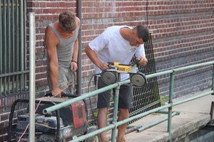 New Fence Along Little Schuylkill River, East Broad Street, Tamaqua (2)