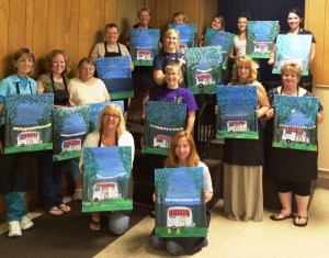 Paint & Sip, Creative Changes Center for Arts and Humanities, Brockton, 8-14-2015 (1)