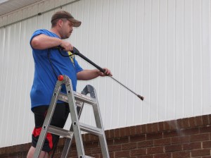 Power Washing, East End Fire Company, Tamaqua, 8-1-2015 (2)
