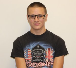 Eagle Scout Chris Daynorowicz volunteers to be the first person interviewed.