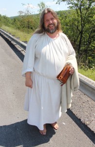 The Jesus Guy, on SR54 Between Shenandoah and Mahanoy Township, 8-15-2015 (2)