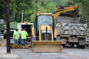 Water Main Leak Repair, 500 Block Pine St, SR309 North, Tamaqua, 8-6-2015 (1)