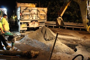 Water Main Leak Repair, 500 Block Pine St, SR309 North, Tamaqua, 8-6-2015 (12)