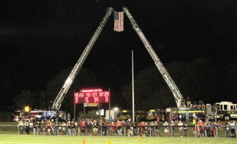 Sept. 11 Remembrance, Flag, Firefighters, Panther Valley Stadium, Lansford, 9-11-2015 (7)