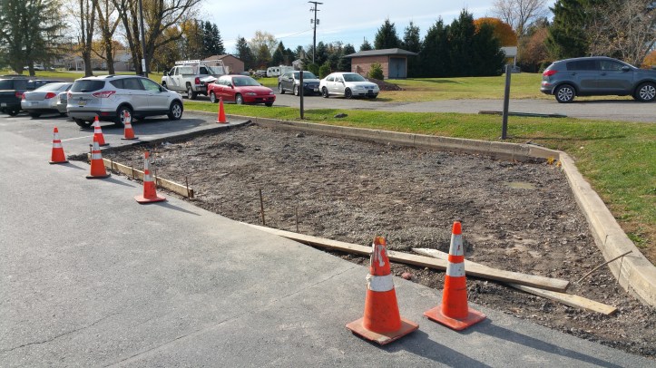 Contractors are also lessoning the slope of handicap parking spots.