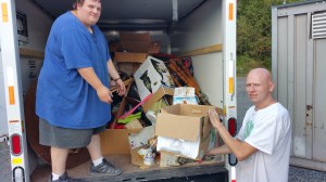 Pictured are volunteers Frankie Latham and Eric Becker.