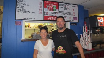 Pictured are Dog Haus owners Chris and Tracey Stegemerten.