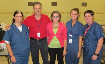 Red Cross Blood Drive Crew, St. John's United Church of Christ, Tamaqua, 9-18-2015