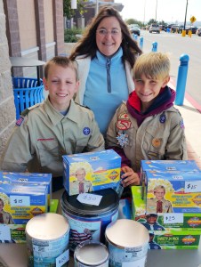Pictured from left are Conner Hill, 11, Lauren Wall, and Nicholas Wall, 12.