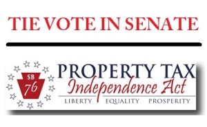 11-24-2015, Tie Vote in Senate, Pennsylvania Property Tax Independence Act