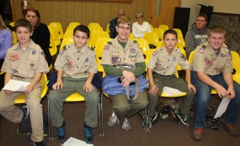 Earning Communications Badge, Tamaqua Scouts, Borough Council Meeting, Tamaqua (4)