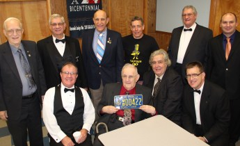 Longtime Member, Age 91, Masonic Lodge, Tamaqua, Hometown, 11-18-2015 (2)