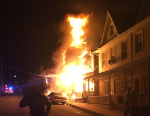 Row Home Fire, 100 Block of Orwigsburg Street, Tamaqua, 11-21-2015