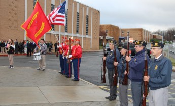 Veterans Day Program, Flag Pole, Tamaqua Area High School, Tamaqua, 11-11-2015 (37)
