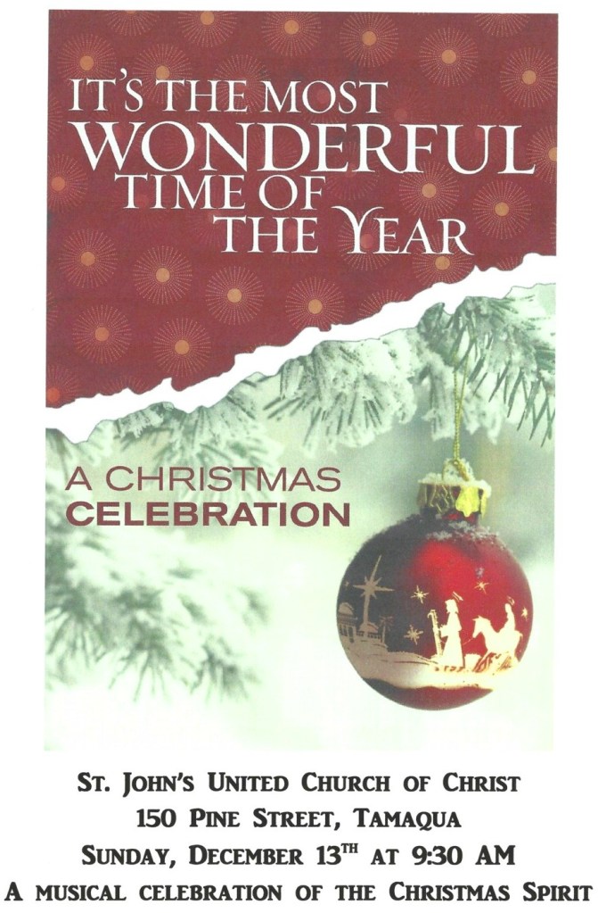 12-13-2015, Christmas Cantata, St John's United Church of Christ, Tamaqua