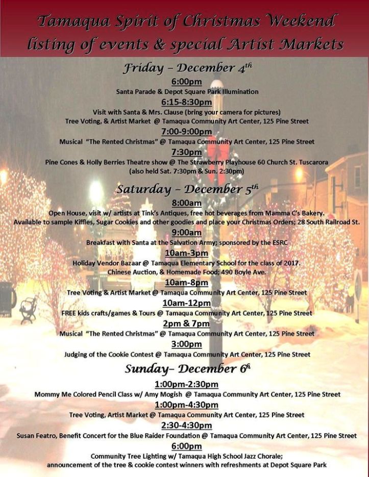 12-4, 5, 6-2015, Tamaqua Spirit of Christmas Festival, Tamaqua