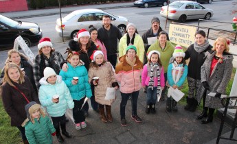 Community Members, Volunteers with Tamaqua Community Arts Center Sing Carols, Tamaqua (2)